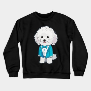 Dog in a Suit Crewneck Sweatshirt